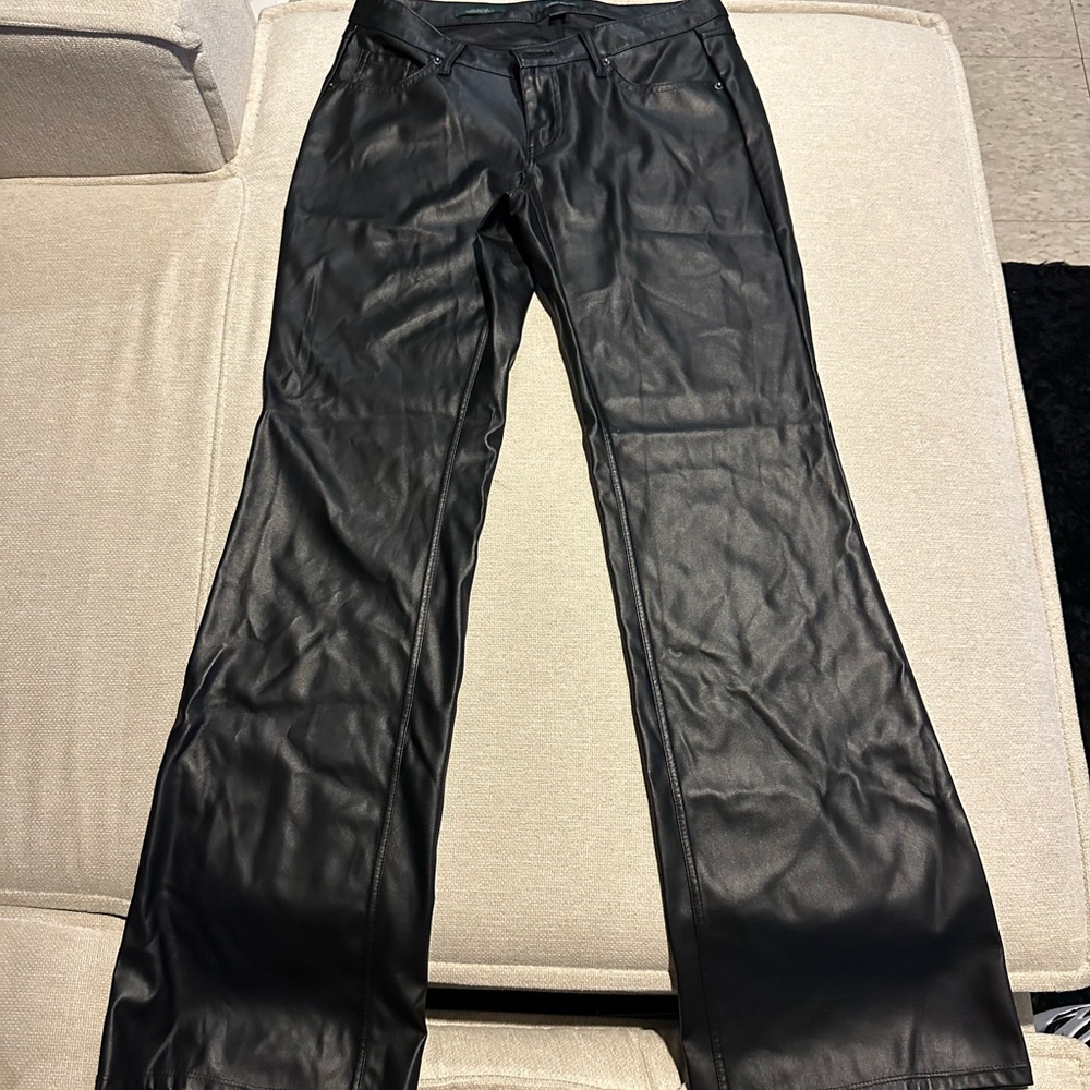 Wild Fable Black Vegan Leather Trousers